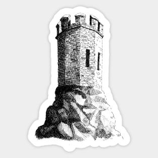 Isolated tower Sticker